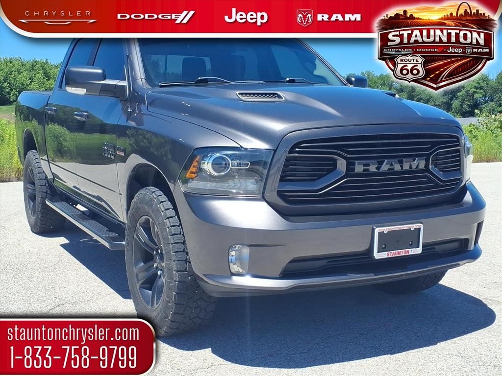 Granite Crystal Metallic 2018 RAM 1500 Sport Crew Cab 4WD Pickup Truck Four-Wheel Drive 8-Speed Automatic