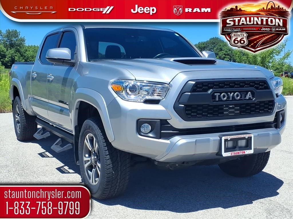 Silver Sky Metallic 2019 Toyota Tacoma TRD Sport Double Cab LB 4WD Pickup Truck Four-Wheel Drive 6-Speed Automatic