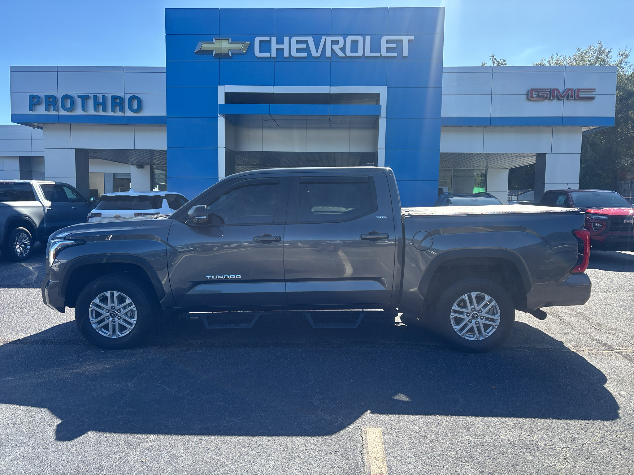 Magnetic Gray Metallic 2024 Toyota Tundra Pickup Truck Four-Wheel Drive Automatic