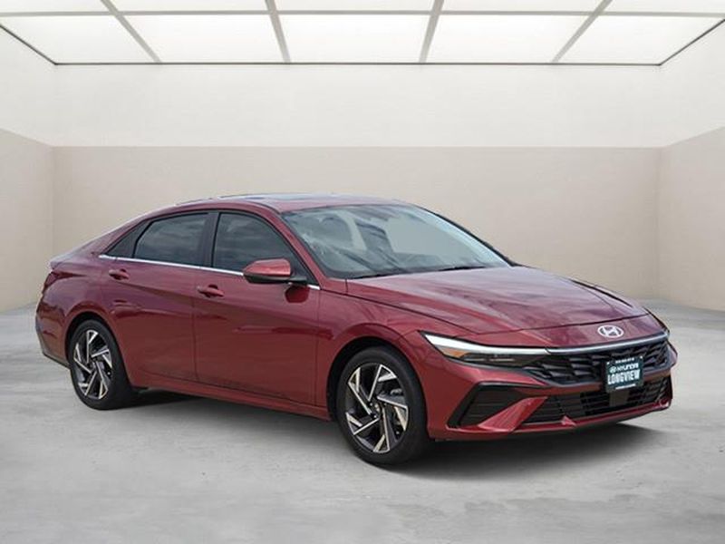 Ultimate Red Metallic 2024 Hyundai Elantra Hybrid Sedan Front-Wheel Drive 6-Speed Automatic