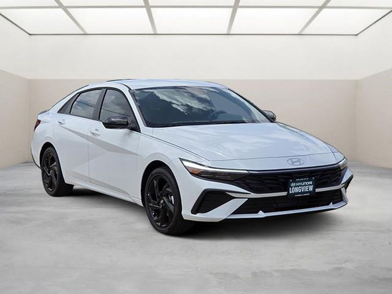 SERENITY WHITE 2026 Hyundai Elantra Sedan Front-Wheel Drive Continuously Variable Transmission