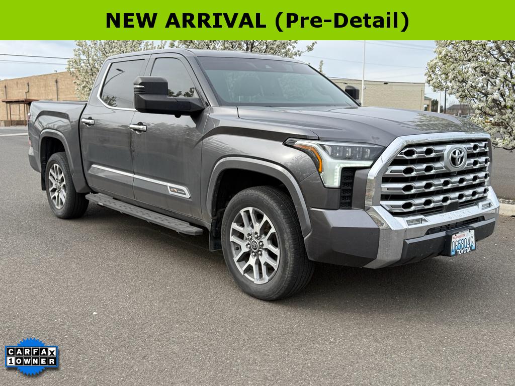 Magnetic Gray Metallic 2023 Toyota Tundra 1794 Edition CrewMax Cab 4WD Pickup Truck Four-Wheel Drive Automatic