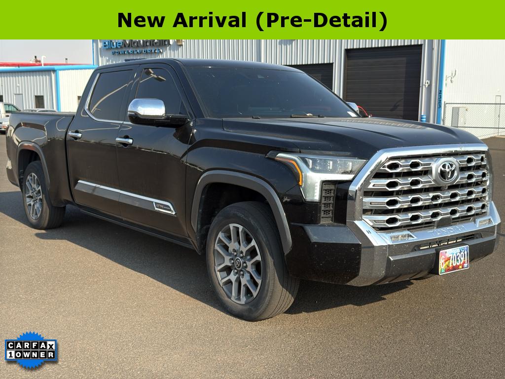 Midnight Black Metallic 2023 Toyota Tundra Pickup Truck Four-Wheel Drive Automatic