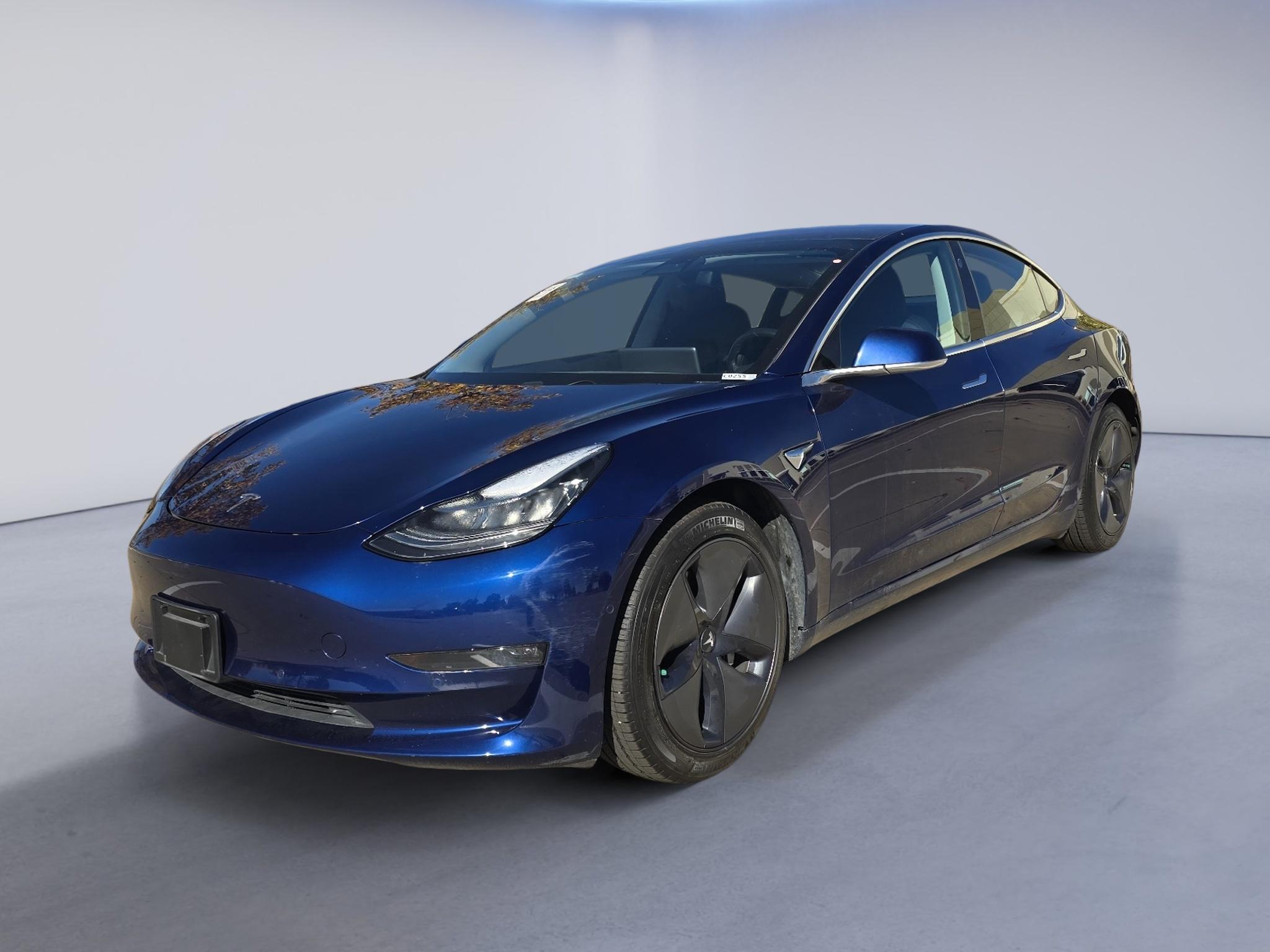 Deep Blue Metallic 2018 Tesla Model 3 Sedan All-Wheel Drive Automatic