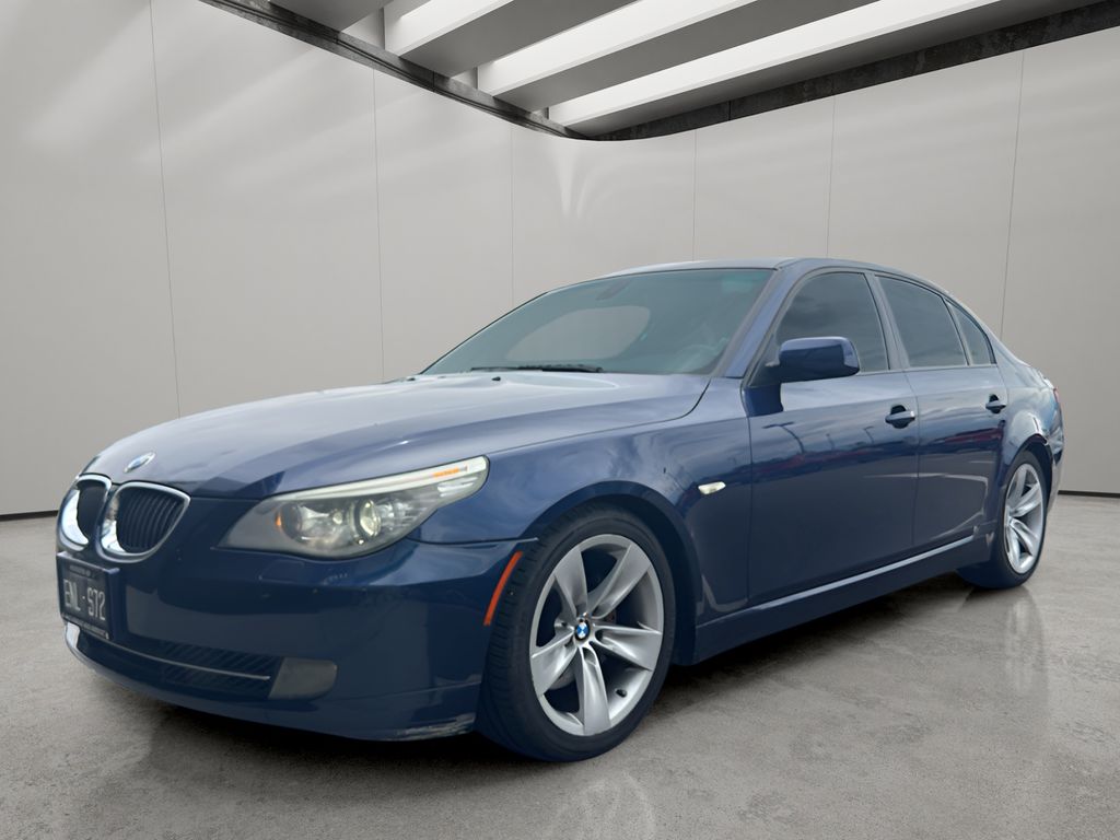 Monaco Blue Metallic 2008 BMW 5 Series 528i Sedan RWD Sedan Rear-Wheel Drive 6-Speed Manual