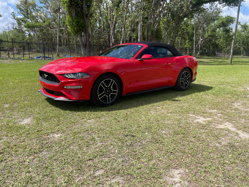 Race Red 2020 Ford Mustang EcoBoost Premium Convertible RWD Convertible Rear-Wheel Drive Automatic