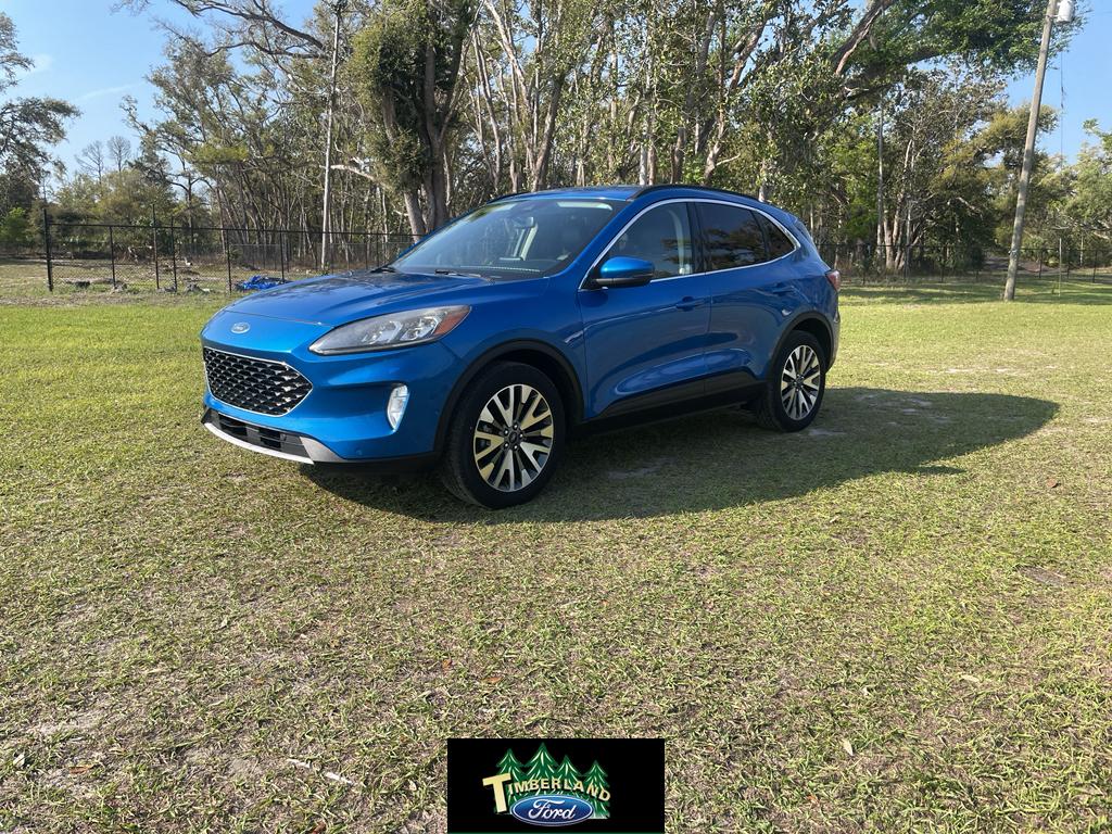 Velocity Blue Metallic 2020 Ford Escape Titanium AWD SUV / Crossover All-Wheel Drive 8-Speed Automatic