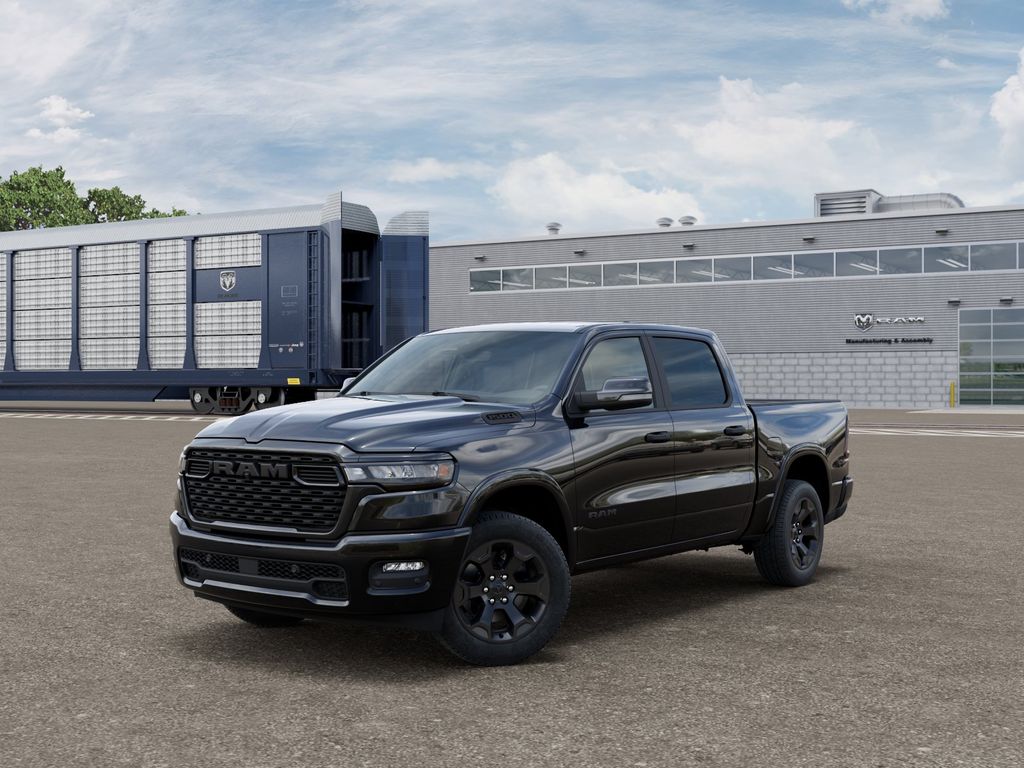 Diamond Black Crystal Pearlcoat 2026 RAM 1500 Pickup Truck Four-Wheel Drive Automatic