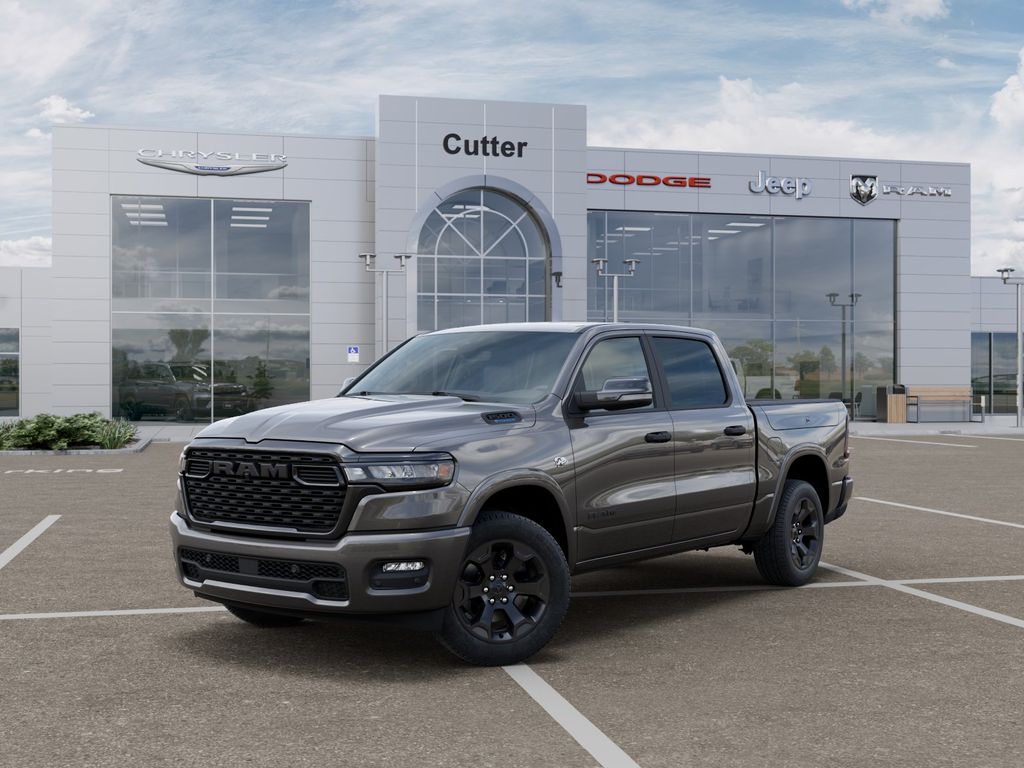 Gray (Granite Crystal Metallic Clearcoat) 2026 RAM 1500 Big Horn Crew Cab RWD Pickup Truck 4X2 Automatic