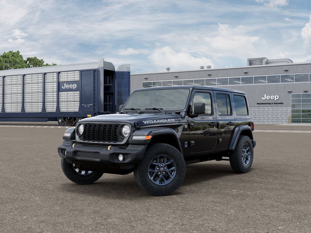 Black Clearcoat 2026 Jeep Wrangler SUV / Crossover Four-Wheel Drive Automatic
