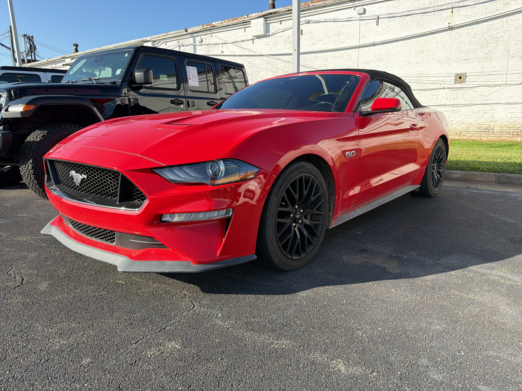 Race Red 2023 Ford Mustang Convertible Rear-Wheel Drive 6-Speed Manual