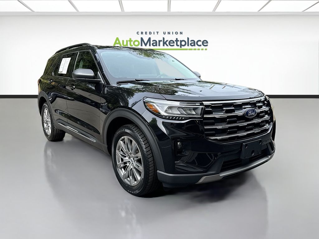 Agate Black Metallic 2025 Ford Explorer Active AWD SUV / Crossover All-Wheel Drive Automatic