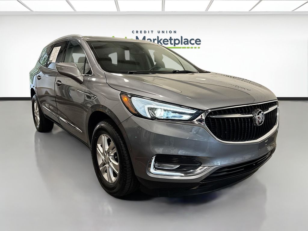 Gray (Satin Steel Metallic) 2021 Buick Enclave Essence FWD SUV / Crossover Front-Wheel Drive 9-Speed Automatic