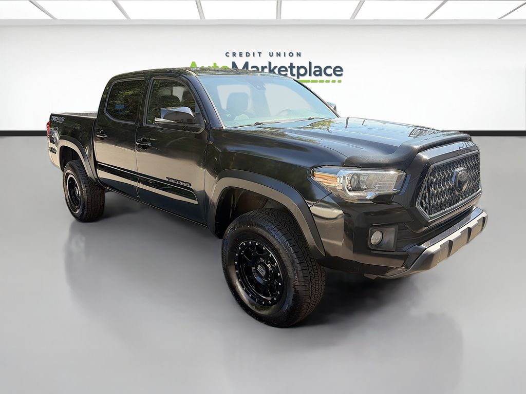 Midnight Black Metallic 2019 Toyota Tacoma TRD Off Road Double Cab 4WD Pickup Truck Four-Wheel Drive 6-Speed Automatic