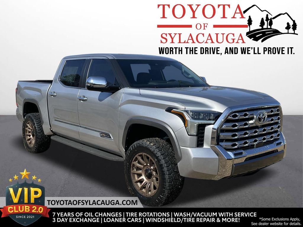 Celestial Silver Metallic 2025 Toyota Tundra 1794 Edition CrewMax Cab 4WD Pickup Truck Four-Wheel Drive Automatic