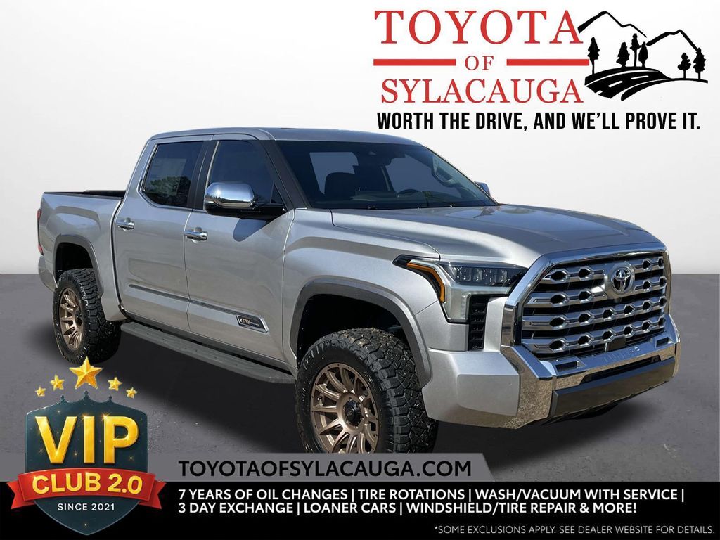 Celestial Silver Metallic 2025 Toyota Tundra 1794 Edition CrewMax Cab 4WD Pickup Truck Four-Wheel Drive Automatic