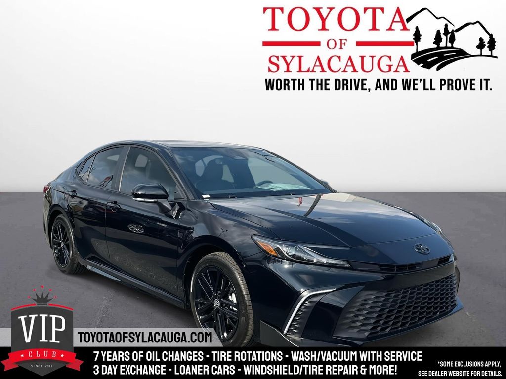 Midnight Black Metallic 2026 Toyota Camry SE FWD Sedan Front-Wheel Drive Continuously Variable Transmission