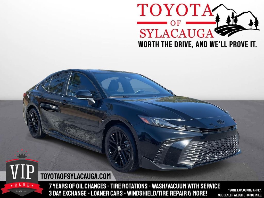 Midnight Black Metallic 2025 Toyota Camry SE FWD Sedan Front-Wheel Drive Continuously Variable Transmission