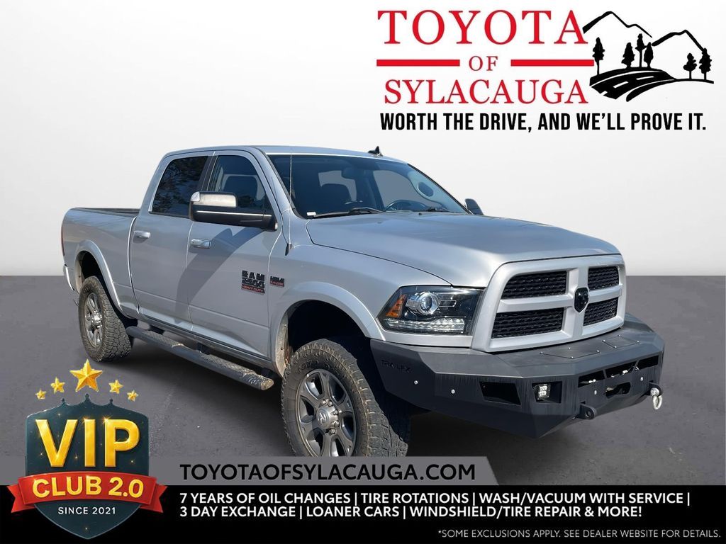 Brigh Silver 2017 RAM 2500 Laramie Crew Cab 4WD Pickup Truck Four-Wheel Drive 6-Speed Automatic