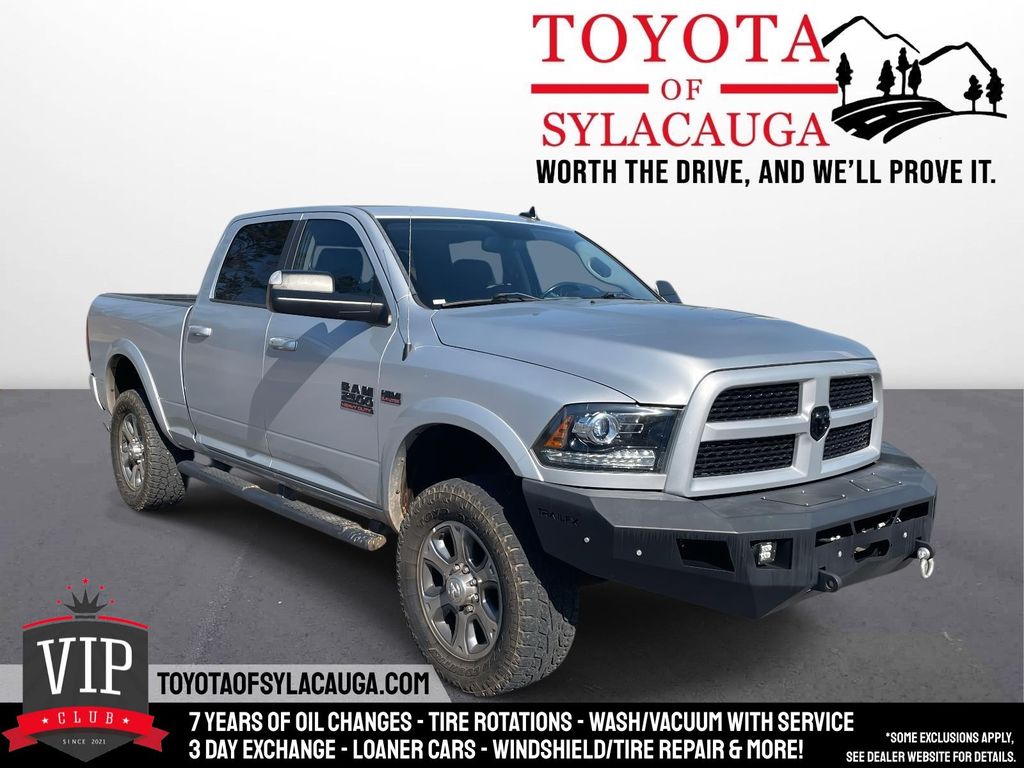 Brigh Silver 2017 RAM 2500 Laramie Crew Cab 4WD Pickup Truck Four-Wheel Drive 6-Speed Automatic
