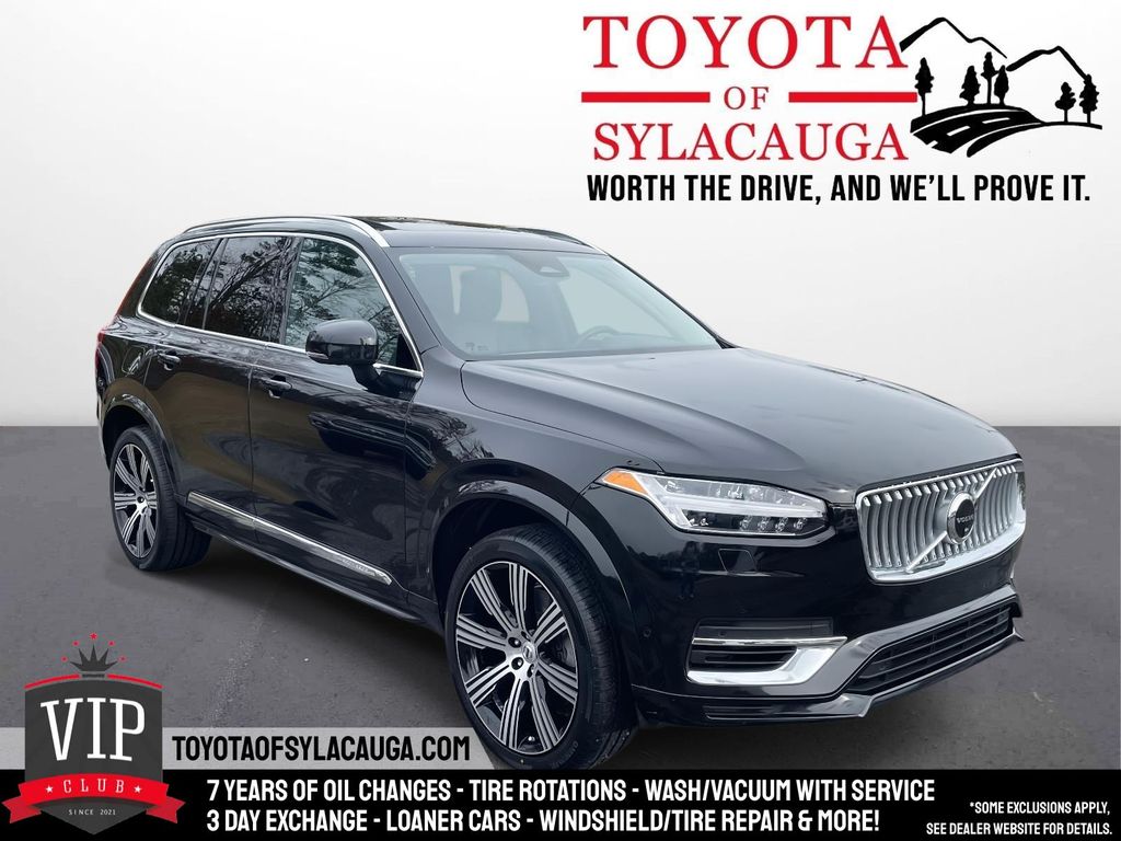Onyx Black Metallic 2023 Volvo XC90 Recharge T8 Plus Bright Theme 7-Passenger eAWD SUV / Crossover All-Wheel Drive 8-Speed Automatic
