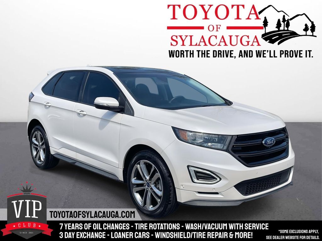 White Platinum Metallic Tri-Coat 2017 Ford Edge Sport AWD SUV / Crossover All-Wheel Drive 6-Speed Automatic
