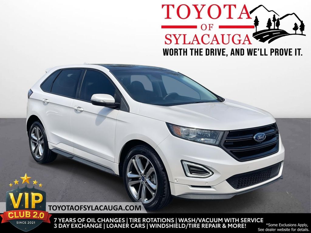 White Platinum Metallic Tri-Coat 2017 Ford Edge Sport AWD SUV / Crossover All-Wheel Drive 6-Speed Automatic