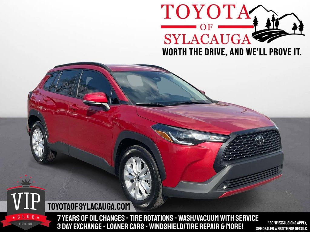 Barcelona Red Metallic 2023 Toyota Corolla Cross LE FWD SUV / Crossover Front-Wheel Drive Continuously Variable Transmission