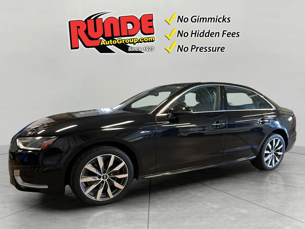 Mythos Black Metallic 2021 Audi A4 Sedan All-Wheel Drive 7-Speed Automatic