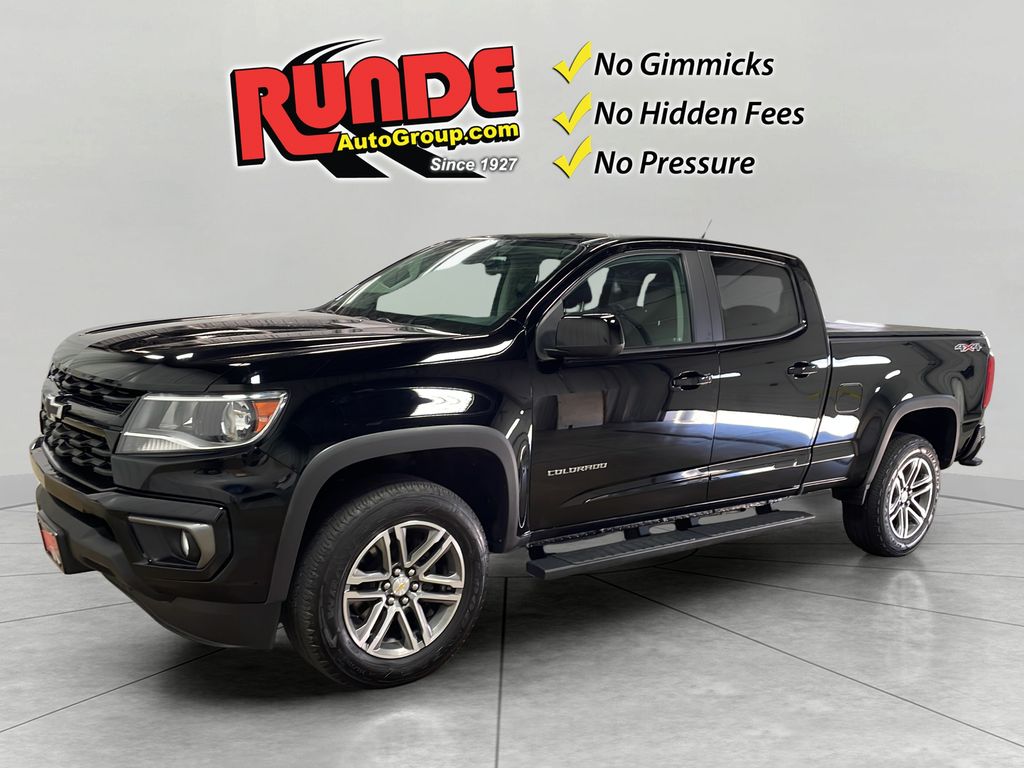 Black 2022 Chevrolet Colorado Pickup Truck Four-Wheel Drive 8-Speed Automatic