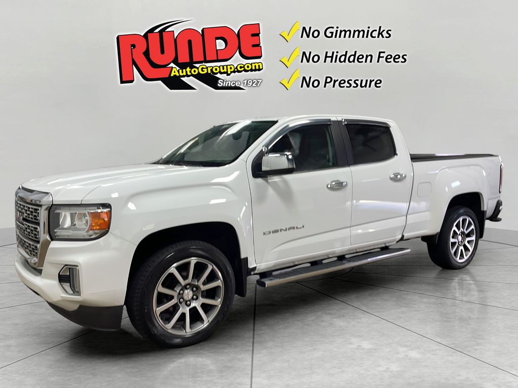 Summit White 2022 GMC Canyon Pickup Truck Four-Wheel Drive 8-Speed Automatic