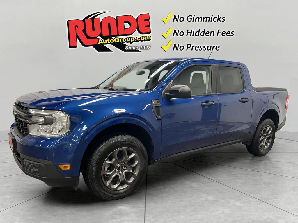Atlas Blue Metallic 2024 Ford Maverick Pickup Truck Front-Wheel Drive 8-Speed Automatic