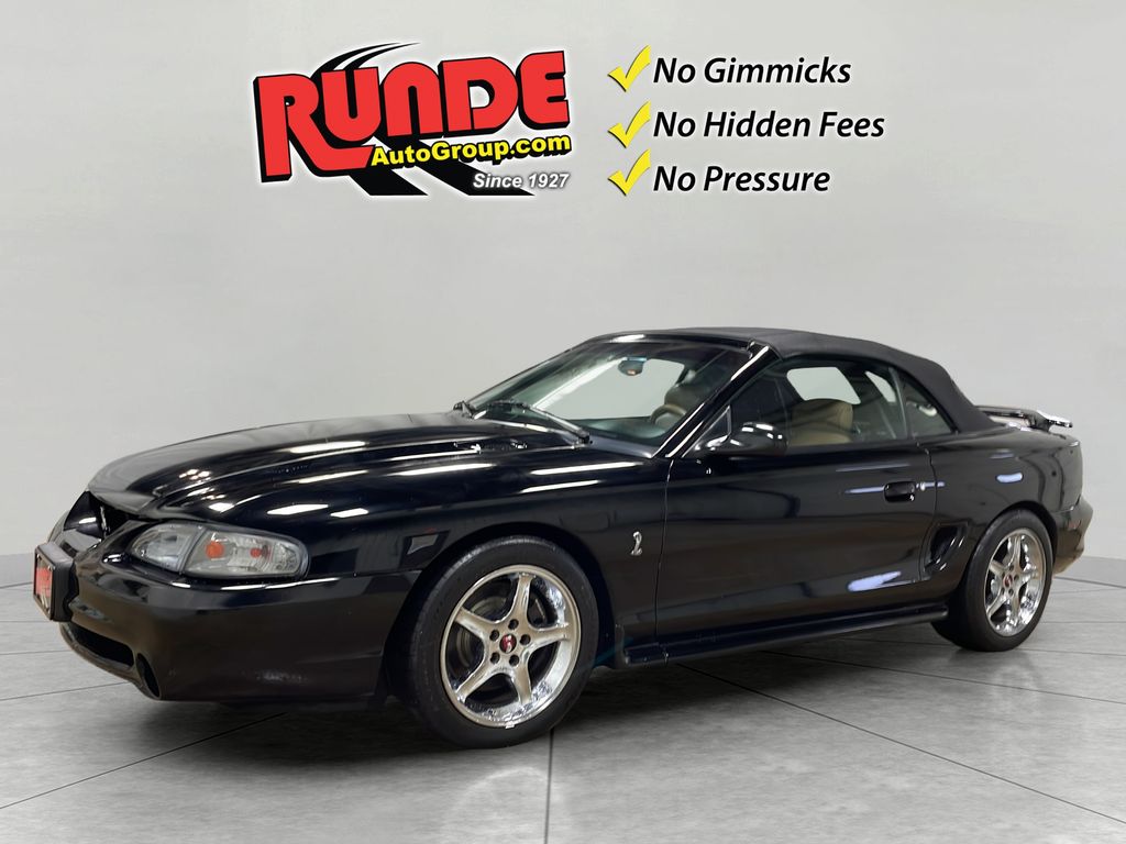 Brown (Black-black top/leather, tan) 1995 Ford Mustang SVT Cobra Convertible Convertible Rear-Wheel Drive 4-Speed Automatic