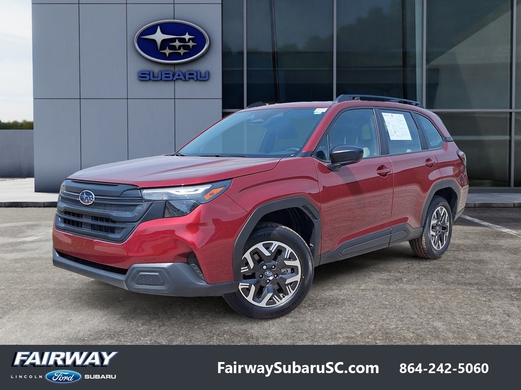 Crimson Red Pearl 2026 Subaru Forester Crossover AWD SUV / Crossover All-Wheel Drive 8-Speed CVT