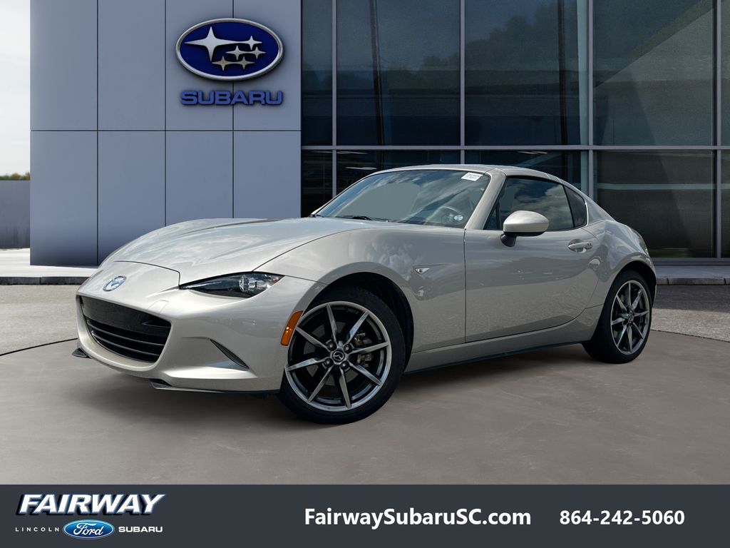 Gray (Platinum Quartz Metallic) 2022 Mazda MX-5 Miata Convertible Rear-Wheel Drive 6-Speed Automatic