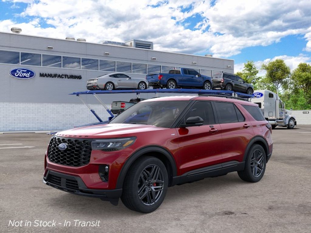 Rapid Red Metallic Tinted Clearcoat 2026 Ford Explorer SUV / Crossover Rear-Wheel Drive Automatic