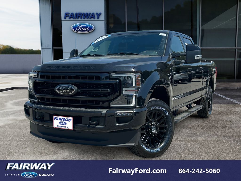 Agate Black Metallic 2020 Ford F-250 Super Duty Lariat Crew Cab 4WD Pickup Truck Four-Wheel Drive Automatic