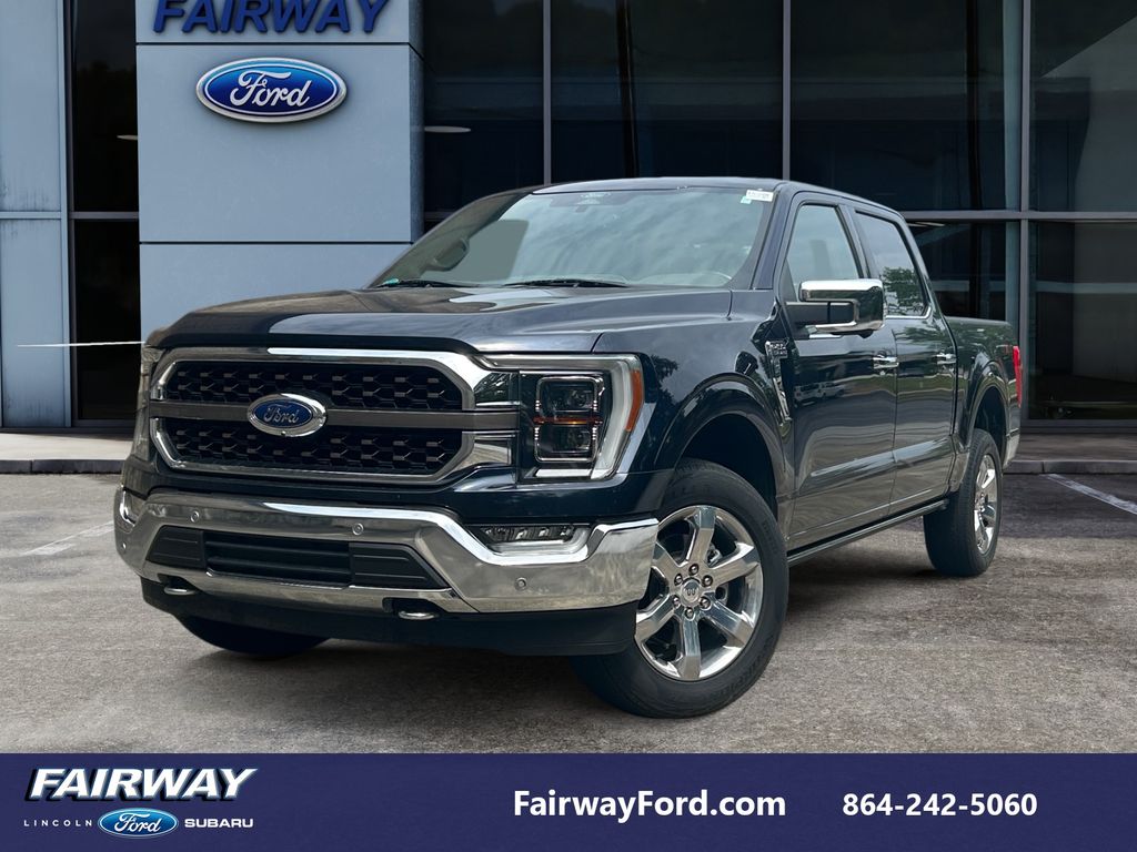 Antimatter Blue Metallic 2022 Ford F-150 King Ranch SuperCrew 4WD Pickup Truck Four-Wheel Drive Automatic