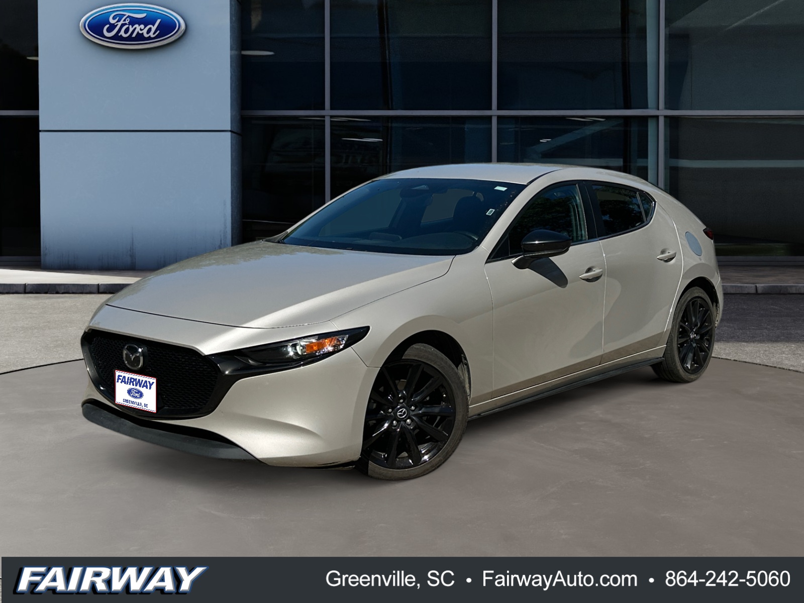 Gray (Platinum Quartz Metallic) 2024 Mazda MAZDA3 Hatchback Front-Wheel Drive 6-Speed Automatic