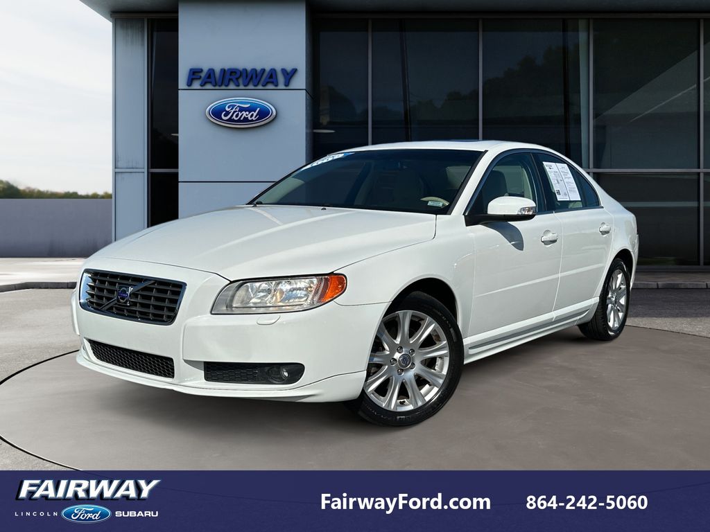 Ice White 2009 Volvo S80 3.2 Sedan Front-Wheel Drive 6-Speed Automatic