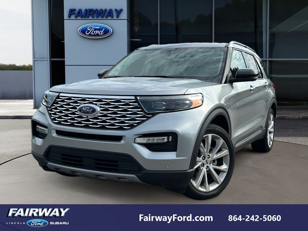 Iconic Silver Metallic 2022 Ford Explorer SUV / Crossover Rear-Wheel Drive Automatic