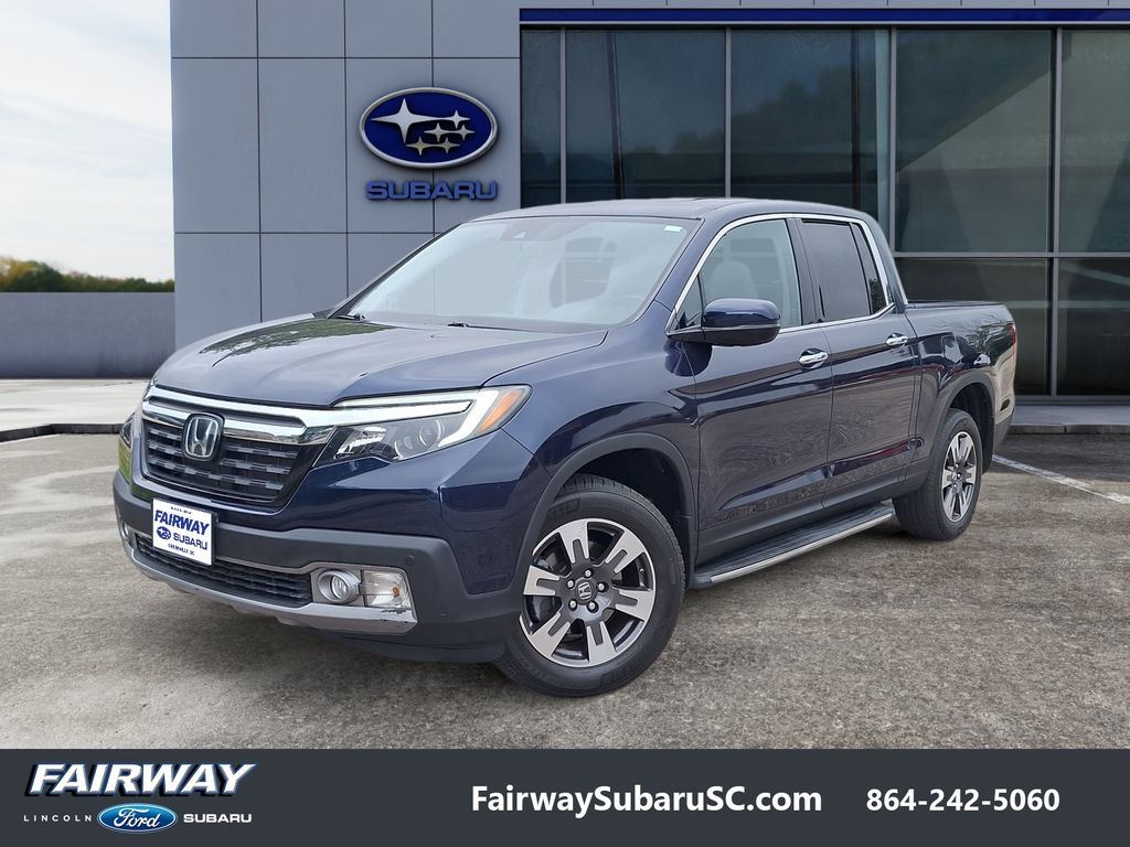 Black (Obsidian Blue Pearl) 2019 Honda Ridgeline RTL-E AWD Pickup Truck All-Wheel Drive 6-Speed Automatic