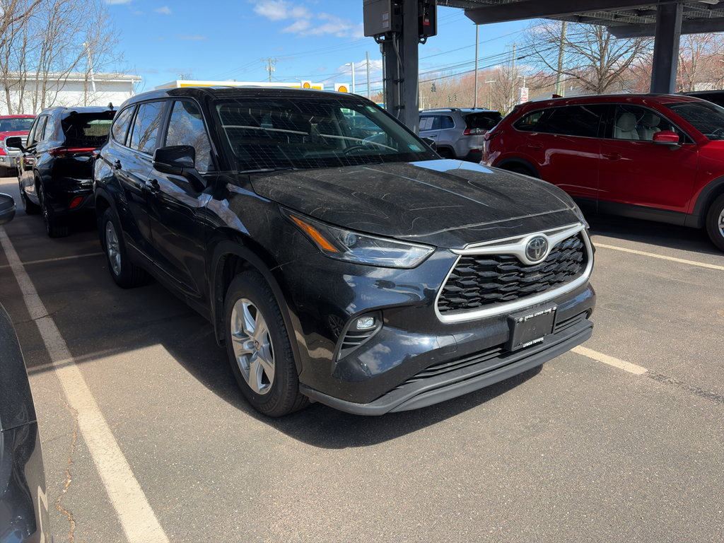 Midnight Black Metallic 2023 Toyota Highlander LE AWD SUV / Crossover All-Wheel Drive 8-Speed Automatic
