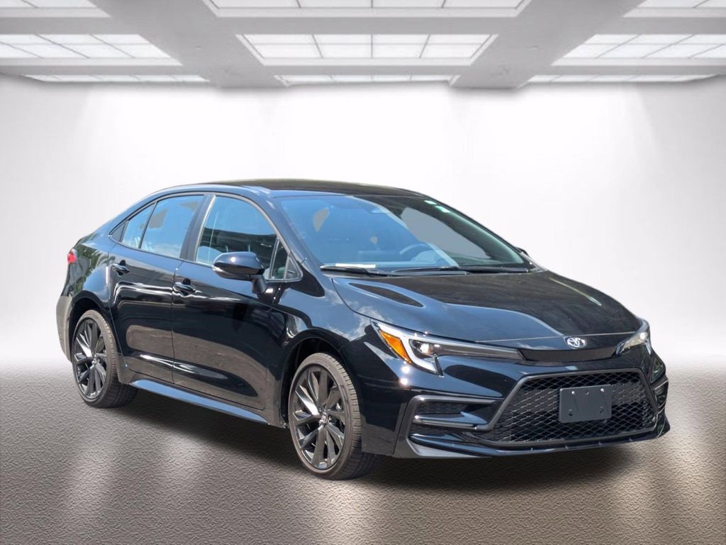 Midnight Black Metallic 2026 Toyota Corolla SE FWD Sedan Front-Wheel Drive Continuously Variable Transmission