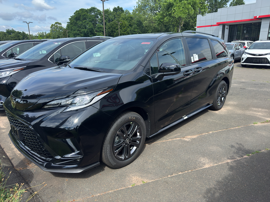 Midnight Black Metallic 2026 Toyota Sienna Minivan All-Wheel Drive Continuously Variable Transmission