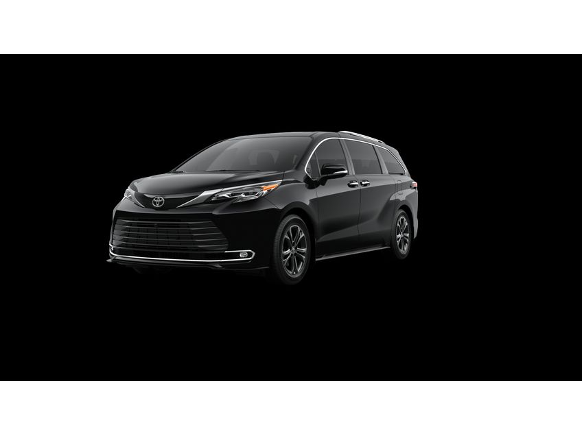 Midnight Black Metallic 2026 Toyota Sienna Minivan All-Wheel Drive Continuously Variable Transmission