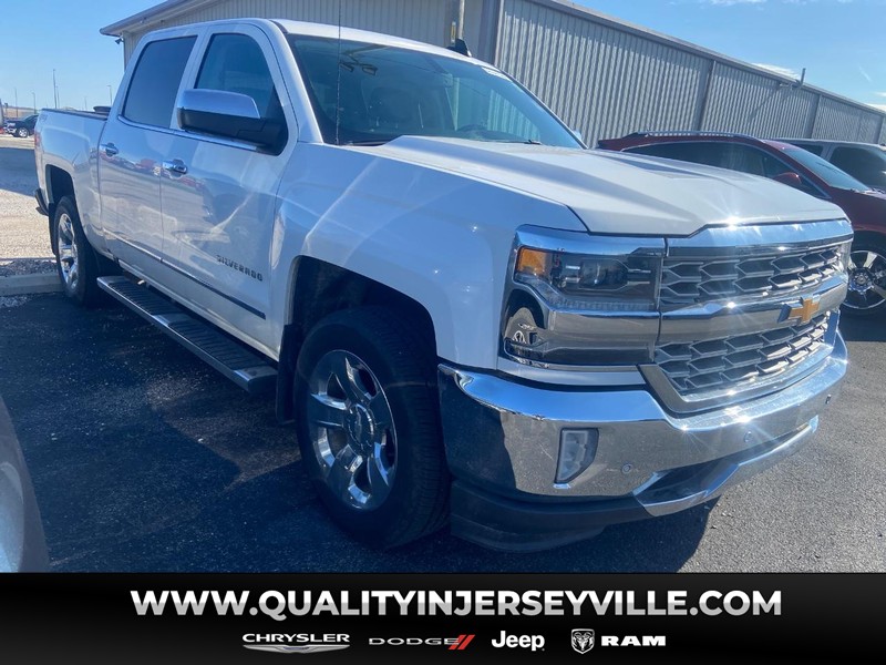 Summit White 2018 Chevrolet Silverado 1500 LTZ Crew Cab 4WD Pickup Truck Four-Wheel Drive 6-Speed Automatic