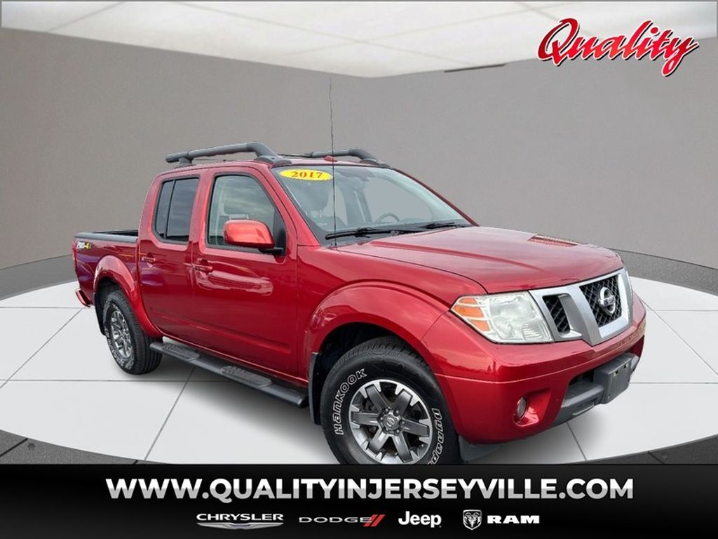 Lava Red 2017 Nissan Frontier Pickup Truck Four-Wheel Drive 5-Speed Automatic