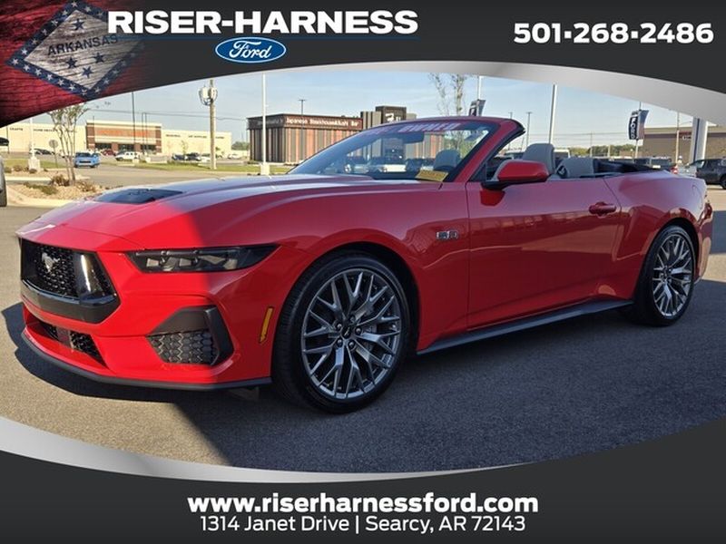 Race Red 2025 Ford Mustang GT Premium Convertible RWD Convertible Rear-Wheel Drive Automatic