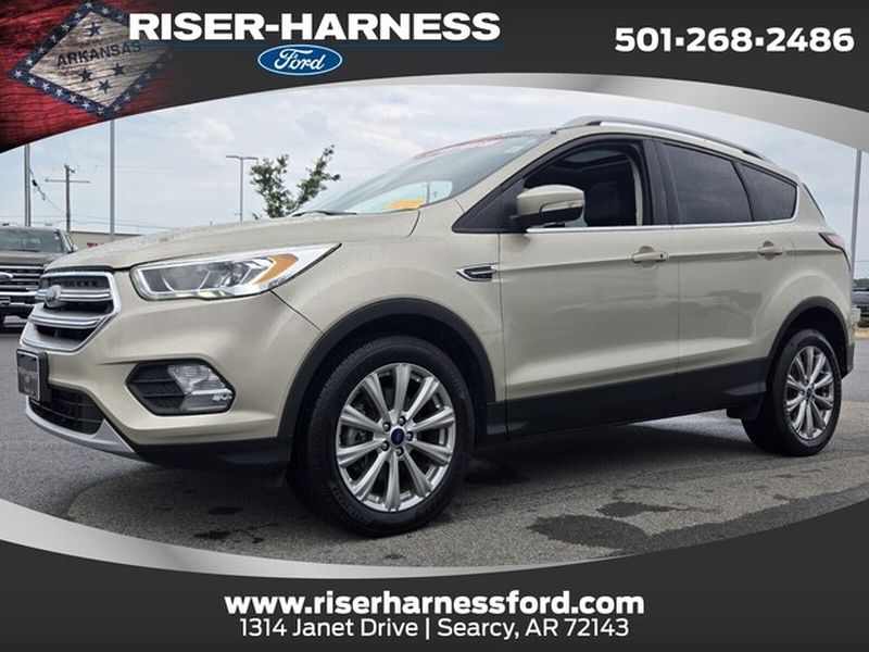 White Gold Metallic 2017 Ford Escape SUV / Crossover All-Wheel Drive 6-Speed Automatic